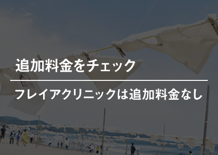 追加料金をチェック